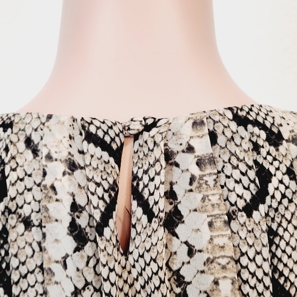 NWT Jessica Simpson Anaconda Black/Brown/Cream  Dress Size: M - Picture 6 of 11